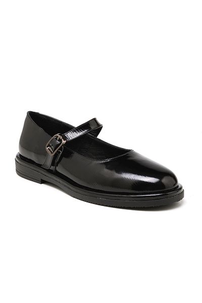 John May Sandale pentru femei / fete - RC-25Y-001-R40206 John May 295 - Piele lacuita neagra