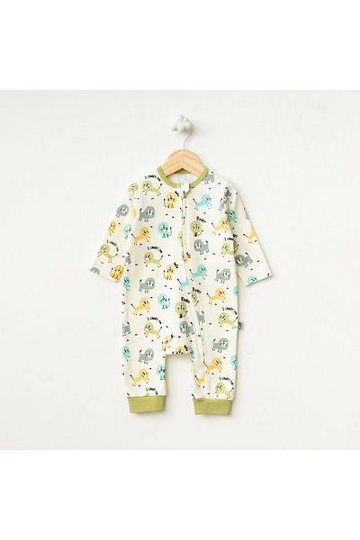For My Baby Lion Ribbed Jumpsuit