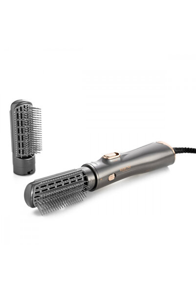 rebune Ribon Hair Dryer, 2 Brushes, 1200 Watt, Silver