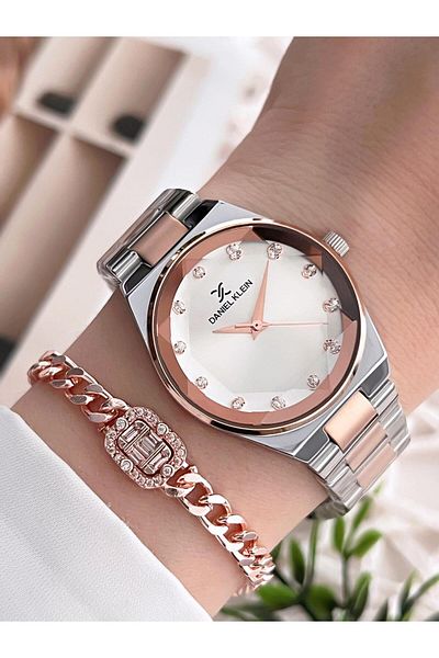 Daniel Klein Women's Watch and Bracelet with 30 Mt Water Resistant Steel Band - Bfg.10041.X6