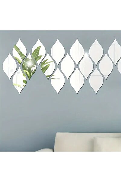 VENON 12 Adet Dekoratif Su Yolu Ayna Pleksi Aynalı Duvar Dekoru (8x15cm) Kırı...