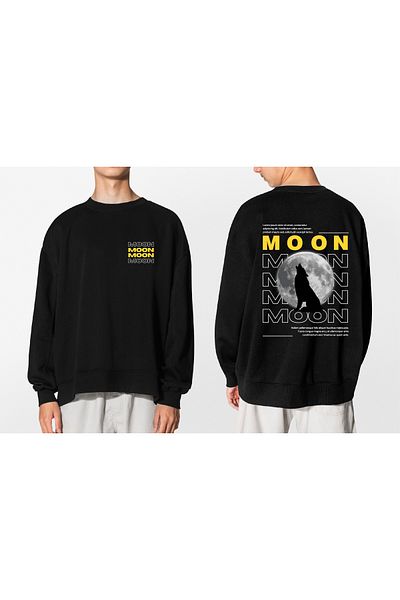 MODA Moon Designed Rose Gold Sweatshirt