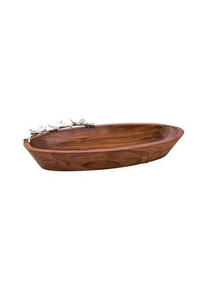 Dania Oval wooden serving plate, size 18 × 38 cm