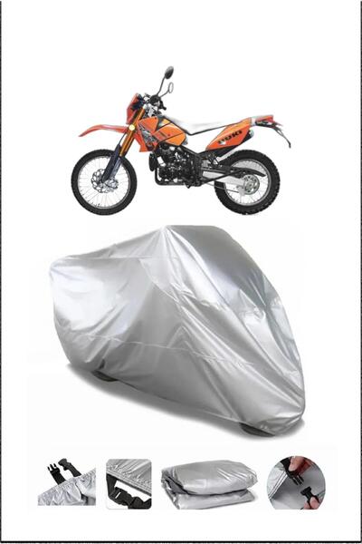 Breen يوكي YK250GY-7IZCI غطاء دراجة نارية ذو جودة مقاومة للماء باللون الرمادي