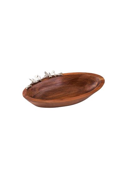 Dania Oval wooden serving plate, size 14 x 29 cm
