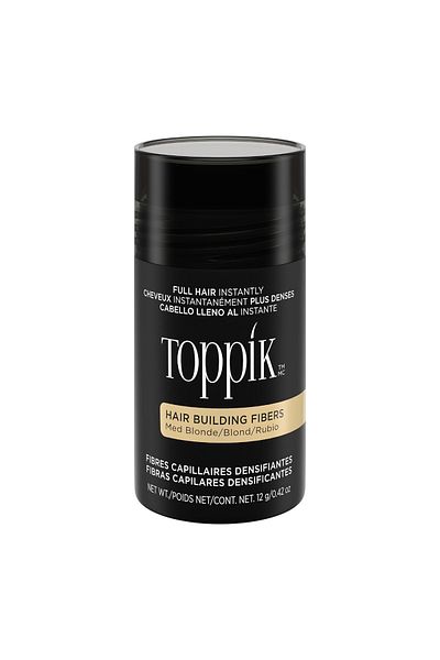 Toppik ألياف بناء الشعر، إخفاء فوري للشعر، ألياف شعر للرجال والنساء، أشقر متوسط، 12 جم