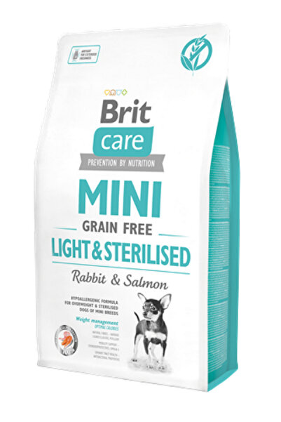 Brit Care 2 kg Mini Irk Kısırlaştırılmış Köpekler İçin, Tahılsız, Hipoalerjen...