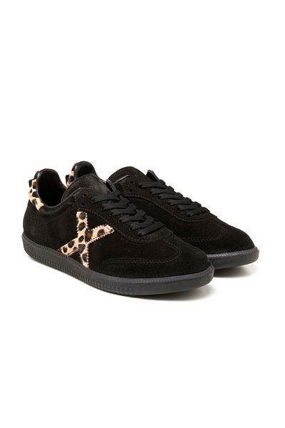 John May Tenis pentru femei / fete (zilnic) RC-25Y-088-M-VADE John May Black Suede-Leopard
