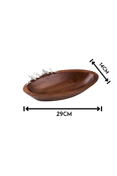 Dania Oval wooden serving plate, size 14 x 29 cm