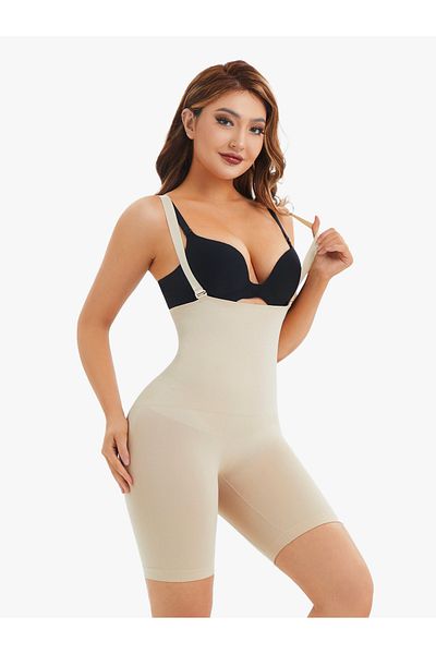 MİSTİRİK Corset Pagliye eficient de clepsidră tăiat cu laser - cu curea, culoarea pielii