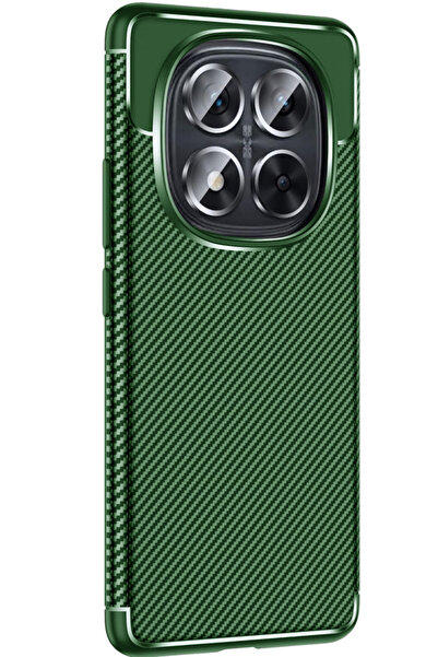 UnDePlus Xiaomi Redmi Note 14 Pro 5G / Poco X7 5G Kılıf Karbon Silikon Case Kapak