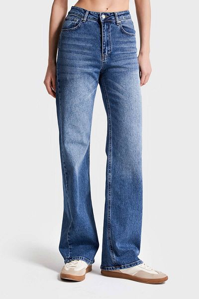its basic Denim pentru femei T.Jen Color - 2S5-4 Straight Fit, țesătură Lycra