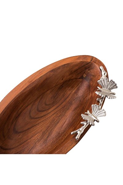 Dania Oval wooden serving plate, size 14 x 29 cm