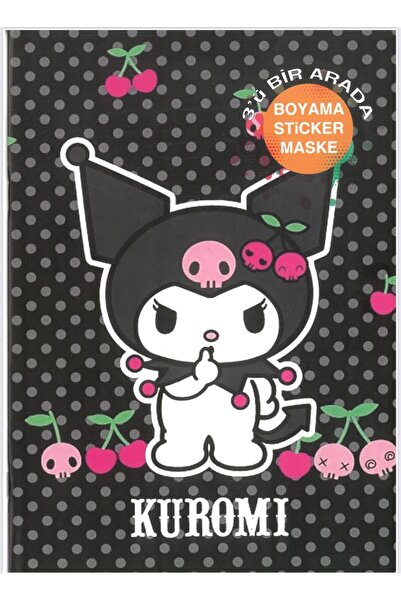 Deniz Oyuncak BOYAMA KİTABI STICKER HEDİYELİ ARKA KAPAK KESİLEREK MASKE YAPIL...