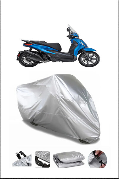 Breen غطاء دراجة نارية بياجيو بيفرلي 400 رمادي عالي الجودة مقاوم للماء