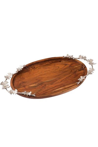 Dania Wooden oval serving tray, size 28 x 45 cm
