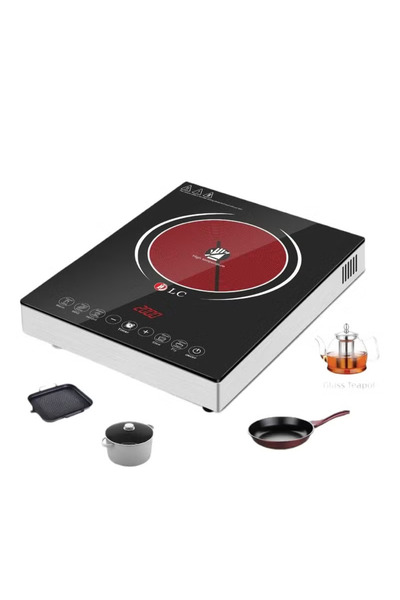 DLC موقد كهربائي للطهي بقوة 2000 واط DLC-37622 أسود