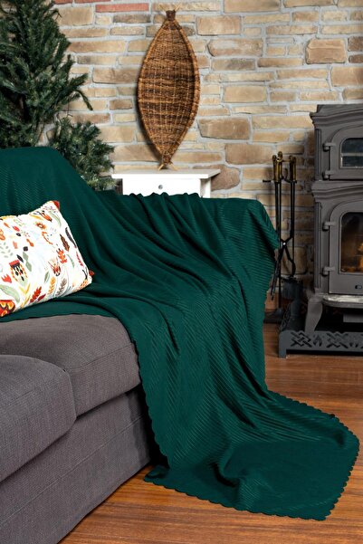 Latuda Home Калъф за диван от шенил кордура минималистичен - 175x300 см голям, двустранен, неплъзгащ се, не се изпотява, цвят „Изумруд“