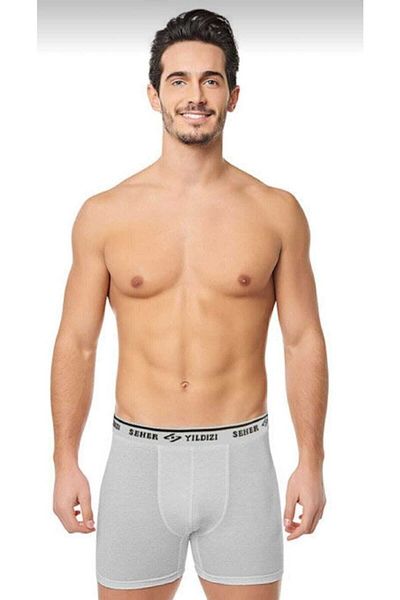 KEYAL Seher Ανδρική Συσκευασία 6" Γκρι Lycra Cotton Single 0060