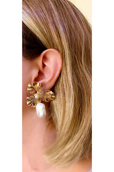 Store Large Earrings with Pearls