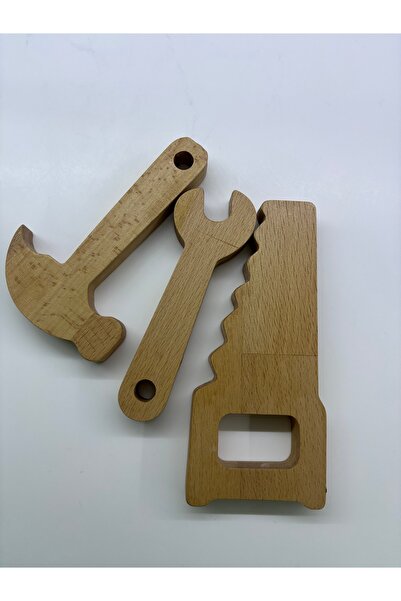 senk Erkek çocuk tamır seti  ( çekiç , testere , anahtar) dıgal ahşap erkek oyuncak