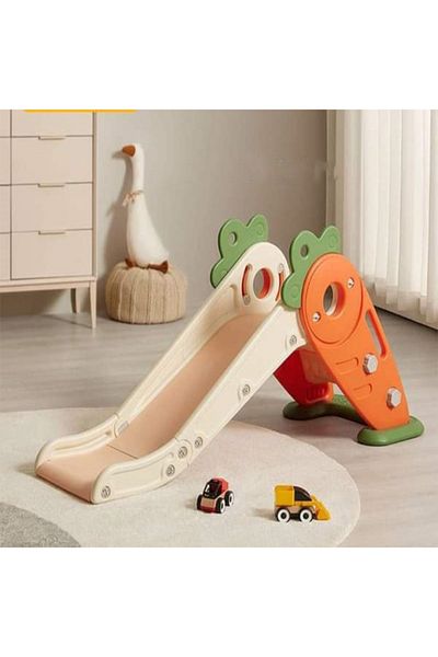 Babylove CARROT SLIDE S+BOTTOM BOARD+BALL RING 133X49X65CM ORANGE 28-XLB-11O