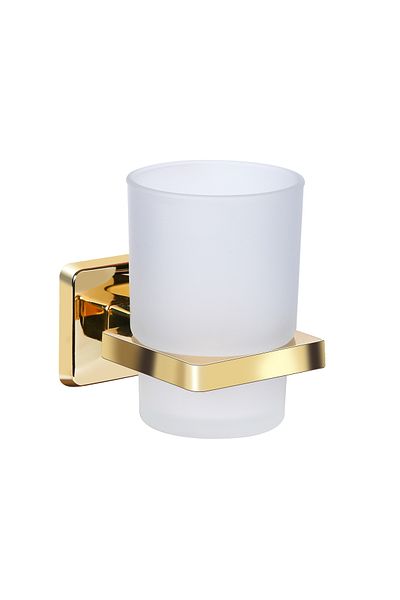 İSAOĞLU YAPI Gold Brass Material - Bathroom with Toothbrush Holder and Chainsaw