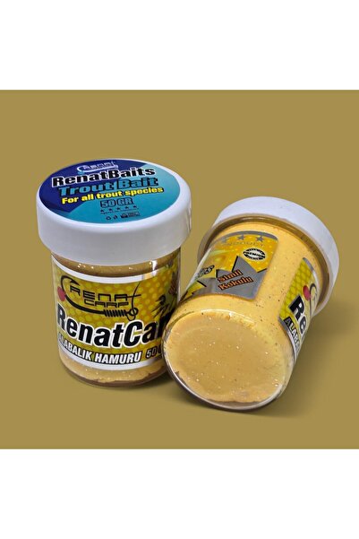 RENAT CARP Bait Yeni Üretim Alabalık Hamuru Peynir Kokulu Yüzen 50 Gr - Sarı
