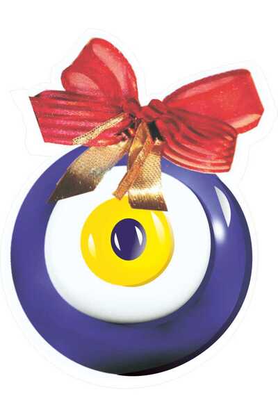 Tasarım 8x10 cm Nazar Boncuğu Sticker Laptop Kask Araba Motor Sticker