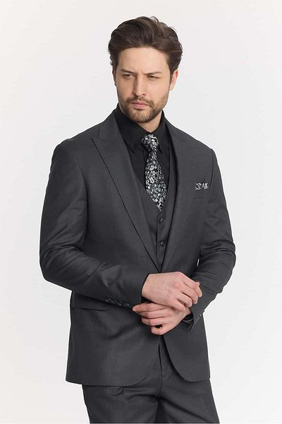 Savira slimfit ανδρικό κοστούμι 3 τμχ kavallı polyviscon υφαντό ύφασμα μυτερό γιακά σταγόνα 6 ΝΕΑ ΕΠΟΧΗ