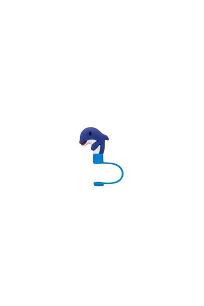 GECEDENİZ Straw Stopper Thermos Three-Dimensional Whale