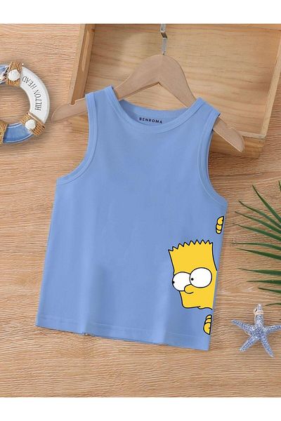 BENROMA 1 tricou este un cadou pentru achiziții de 6 și mai sus în coș - Tricou fără mâneci pentru copii cu imprimeu cu personaje de desene animate