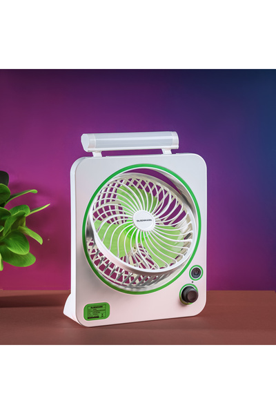 Olsenmark 6" Rechargeable Mini Fan Omf1875, 2 Lights And Speed Modes