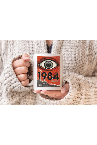 MODA كوب بورسلين هدية مطبوع عليه فيلم 1984