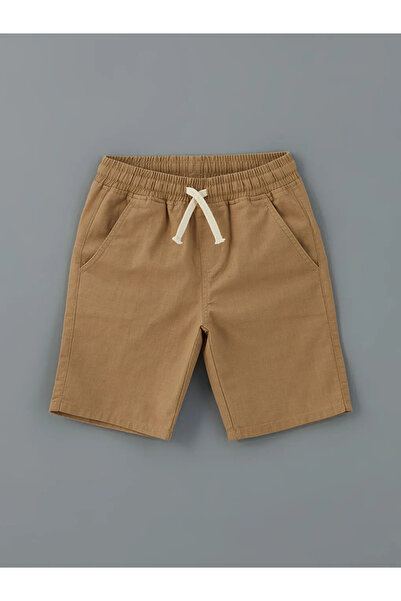 LC Waikiki Lcw Kids Khaki Print Boys Shirt and Shorts