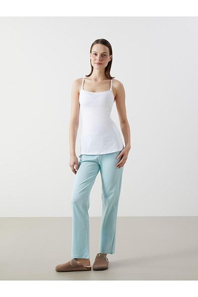 LC Waikiki LCW DREAM U-Neck Flat Strap Maternity Tank Top