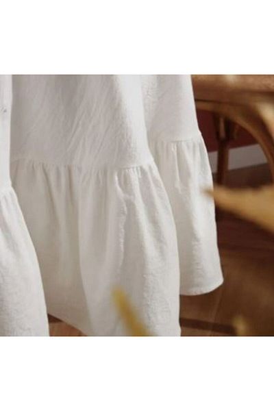 TUNCAY TEKSTİL Vintage Runner with Ruffles, Buldan Linen Raw Ketennatural Ruffles
