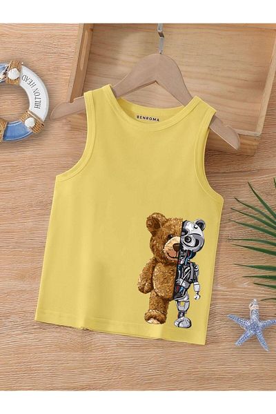 BENROMA 1 tricou este un cadou pentru achiziții de 6 și mai sus în coș - Tricou fără mâneci pentru copii cu imprimeu cu personaje de desene animate