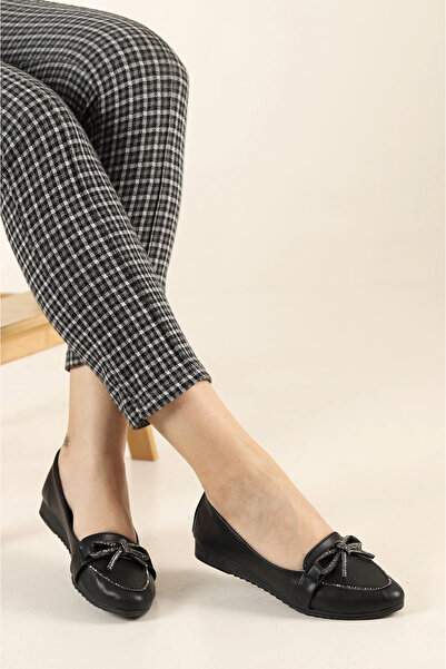 Elit 79303 Чорні легкі зручні жіночі балетки на щодень