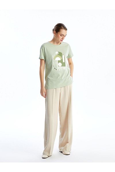 LC Waikiki LCWAIKIKI Classic Crew Neck Printed Women's T-Shirt