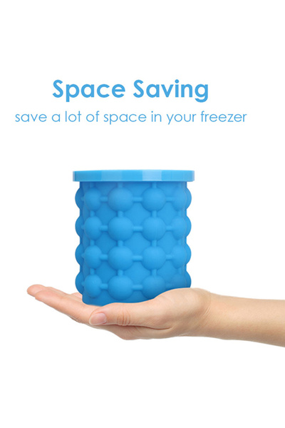 Primo Plus Blue bucket-shaped ice cube maker