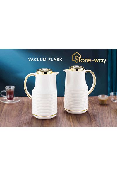 Storeway Vacuum Thermos Set- 1.0+1.0 LTR