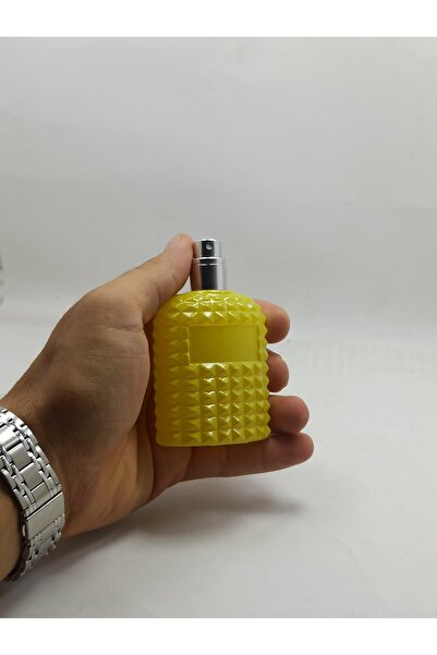 ANADOLU PARFÜM kolnya parfüm doldurulabilir cam sarı şişe  BOŞ