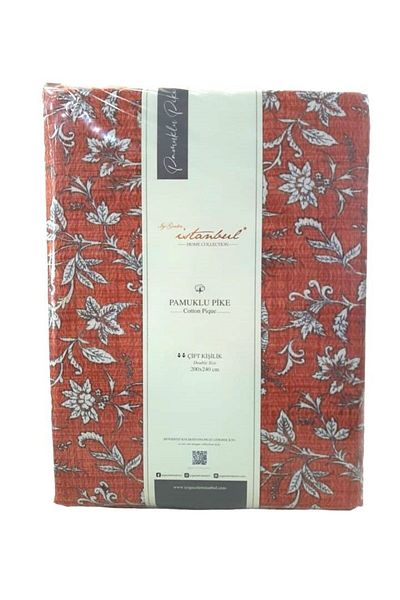 İyi Geceler İstanbul Good Night Istanbul 100% Cotton Printed Double Person Single Pike Ethnic 200X240