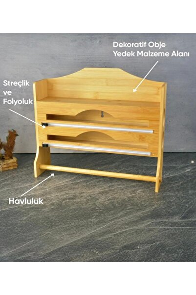GUNES ZUCCACIYE Bambu Folyoluk Streçlik Kağıt Havluluk  31 cm