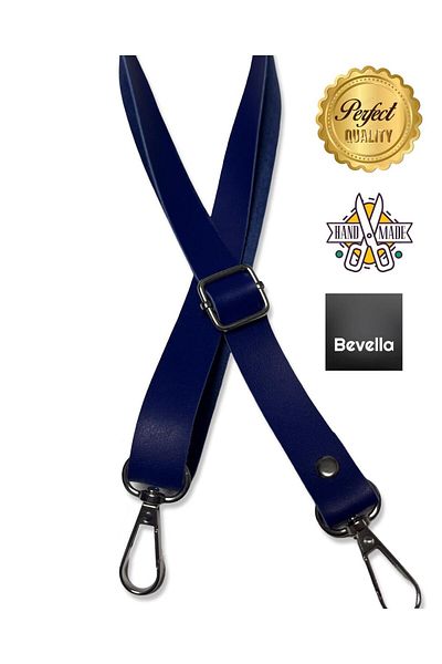Bevella Curea și accesoriu pentru geantă din piele Trend Hooked - (2 cm lățime x 140 cm lungime)