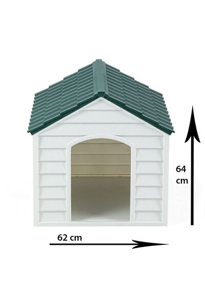Şenyayla Plastik Plastik Pet Kulübesi Dış Mekan Suya Dayanıklı Antrasit