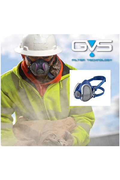 GVS RD Duman Ekzoz İs İçin Aktif Karbonlu FFP3 Yangın Kaçış Yarım Yüz Maske (...