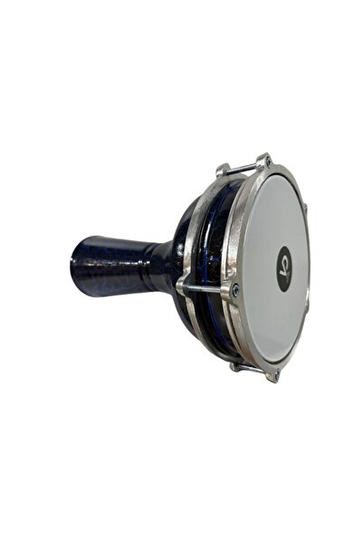 bademüzik Vatan Darbuka 5 Numara Çatlak Boyalı Siyah - Laciveert Desenli