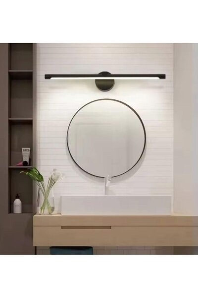 Sunbox Svet/amber/ Model Kablosuz Ledli Pilli Aplik Banyo Tablo Ayna Duvar Aydınlatma Siyah Pil Dahildir